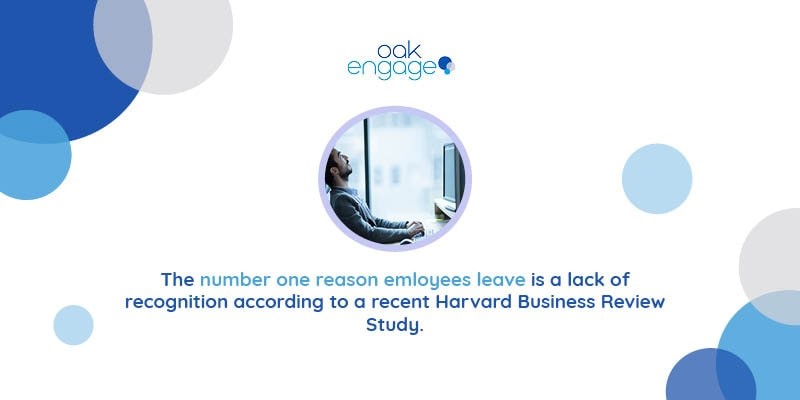 statistic from harvard business review that employees leave due to lack of recognition
