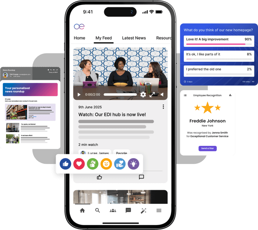Oak Engage mobile app