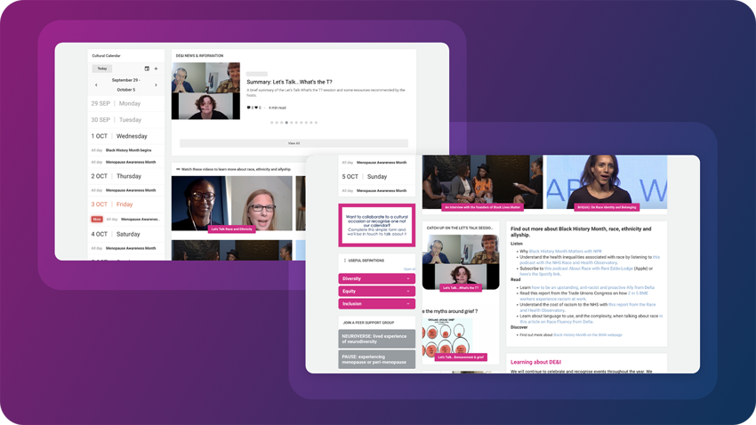 Benenden Health intranet diversity page