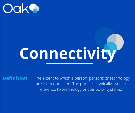 Connectivity definition infographic Oak Engage