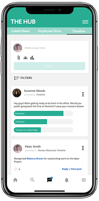 Oak Engage quick poll applet mock up