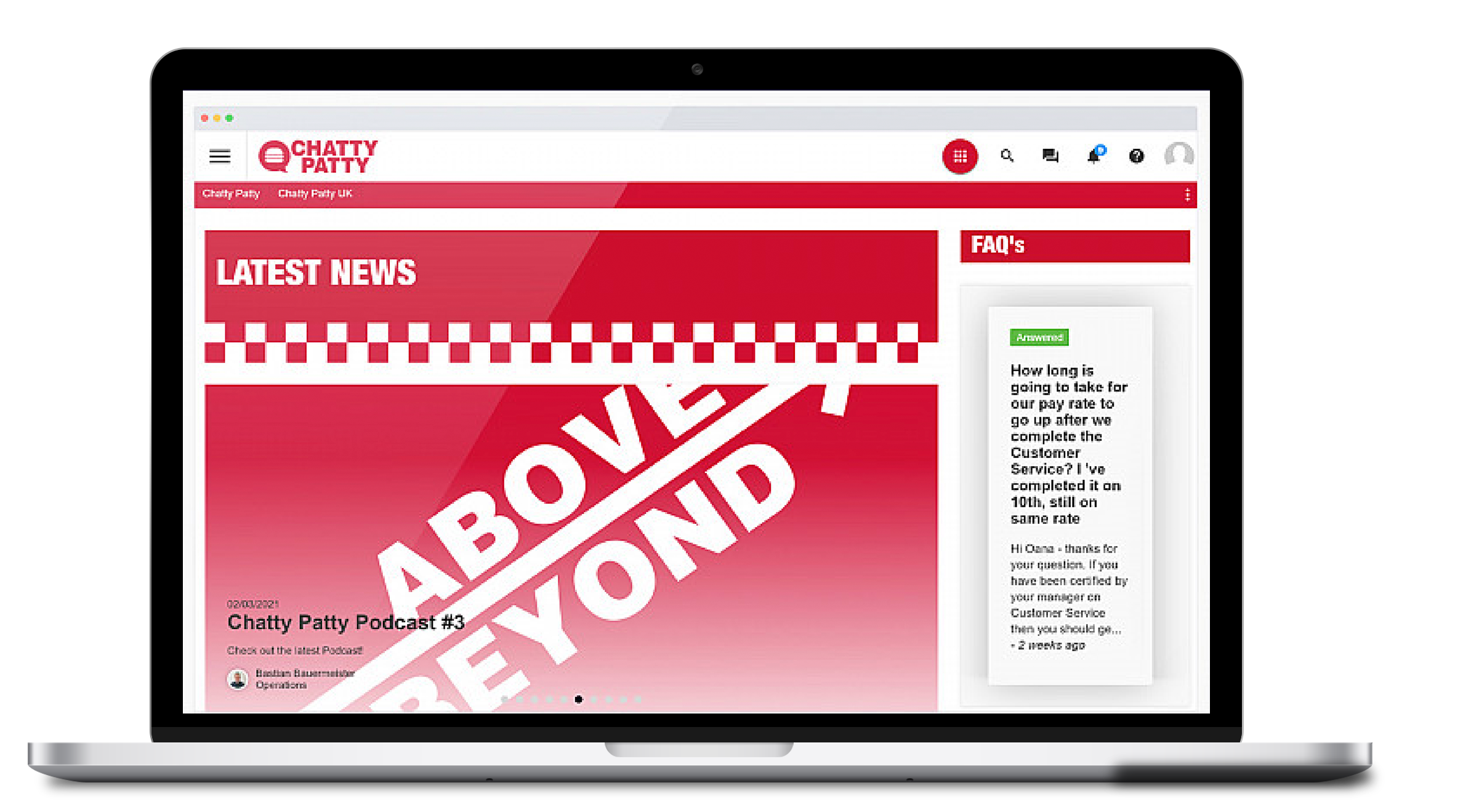 Oak Engage customer homepage