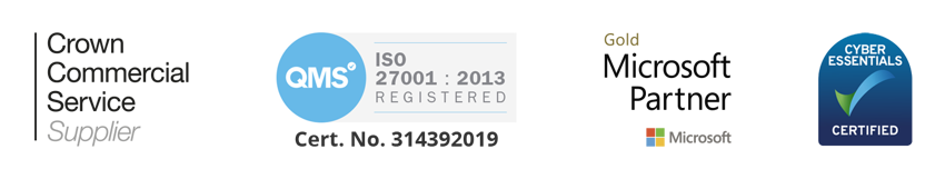 Oak is a Crown Commercial Service Supplier, ISO 27001 certified, a Microsoft Gold Partner and Cyber Essentials certified