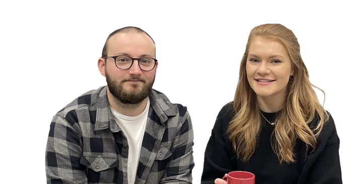 Podcast hosts Scott and Vic