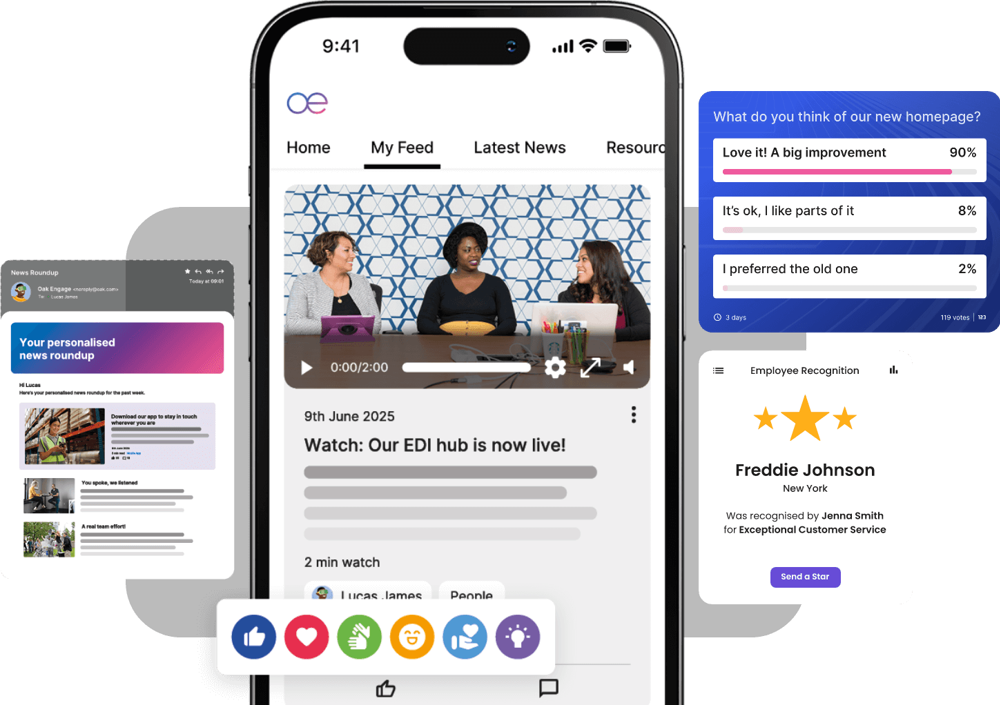 Oak Engage mobile app