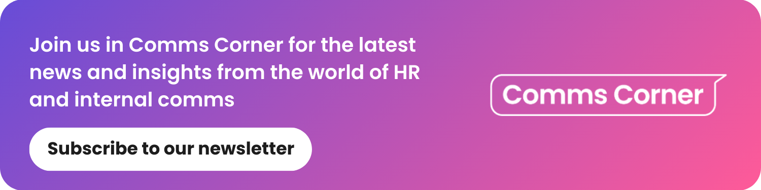 button to click to subscribe to comms corner, oak engage's newsletter