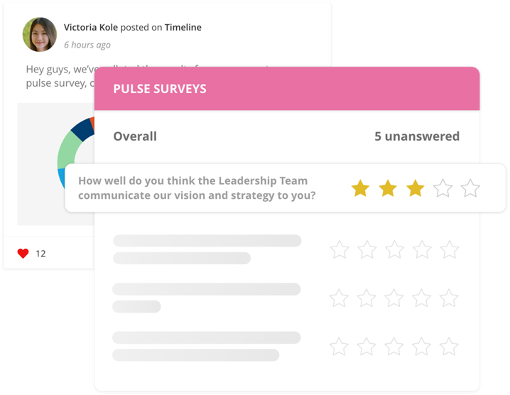 Example of Oak’s Pulse Survey