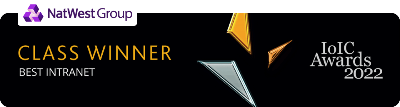 Best Intranet banner, IOIC Awards 2022