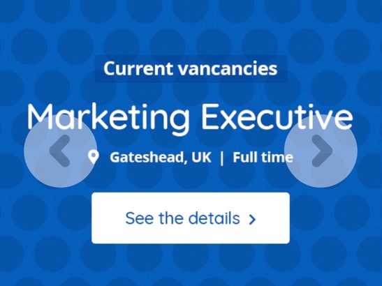 Job vacancy for marketing executive role advertised on company intranet