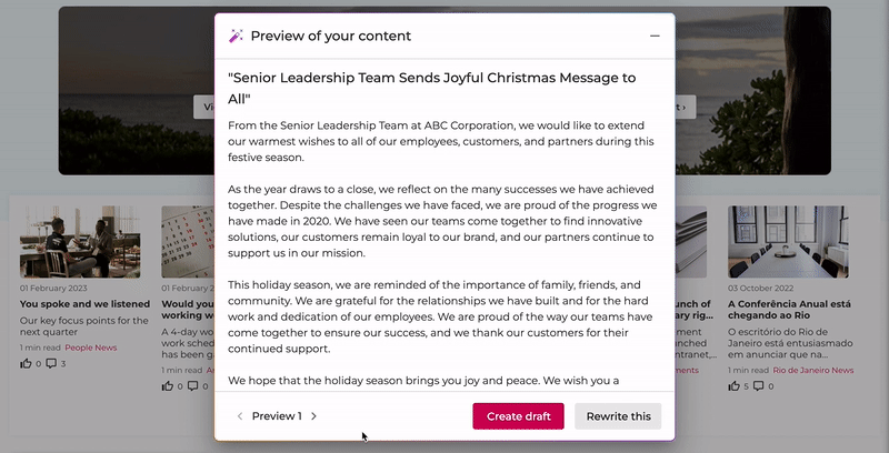 Senior Leadership Team Sends Joyful Christmas Message to All