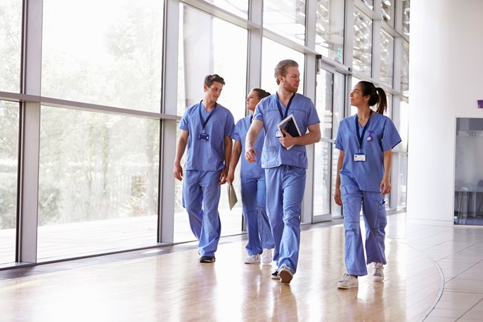 Image shows group of healthcare workers