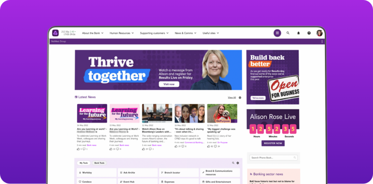 How Oak Engage transformed NatWest’s digital employee experience - Featured image