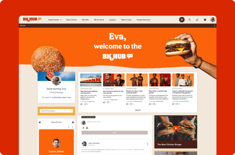 Oak transforms Burger King UK’s employee experience with the launch of BK Hub - Featured image